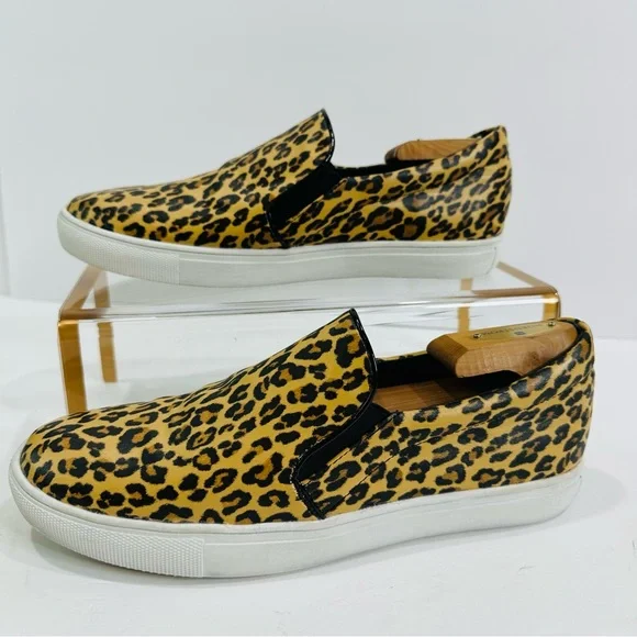 💚 KNEA BORN CHEETAH SLIP-ON WOMENS SIZE 9.5 COMFY GOOD COND FUN FASHIONABLE - Picture 3 of 10